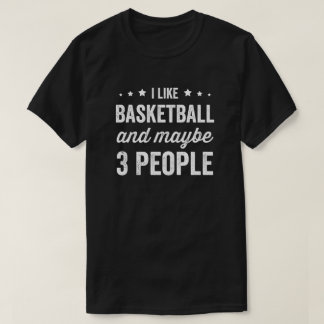 T-shirt J'Aime Le Basket Et Peut-Être 3 Personnes