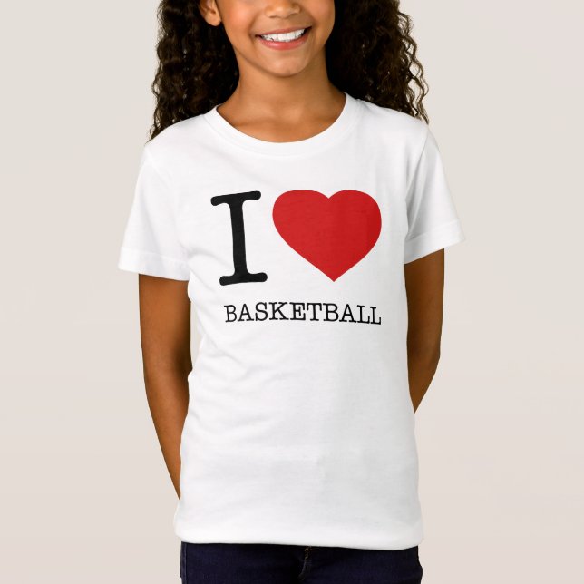 T-Shirt J'AIME LE BASKETBALL (Devant)
