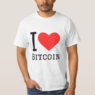 T-shirt J'aime le bitcoin