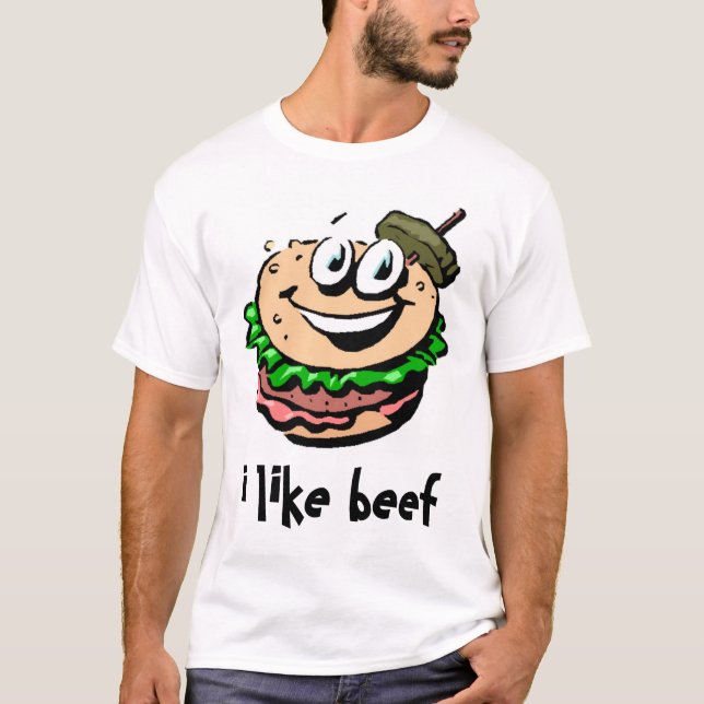 T-shirt J'aime le boeuf ! (Devant)