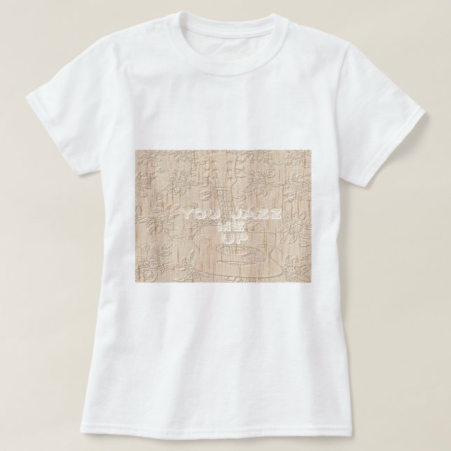 T-shirt J'aime le bois brun Hakuna Matata (Design devant)