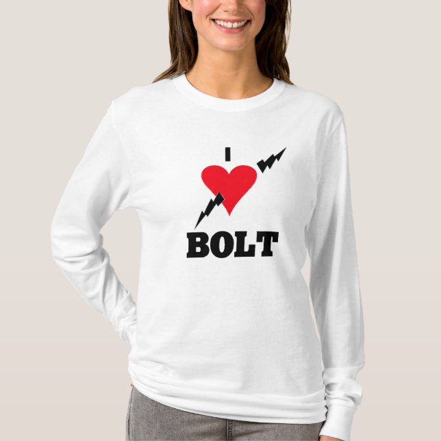 T-shirt J'aime le boulon d'usain (Devant)