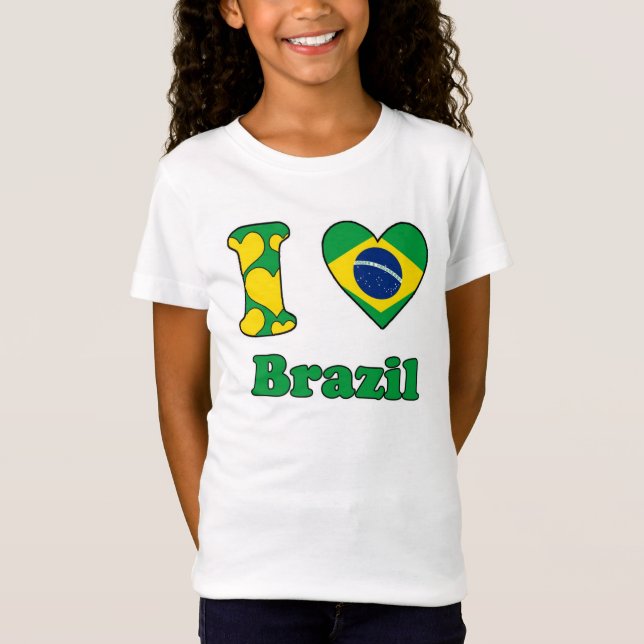 T-Shirt J'aime le Brésil (Devant)