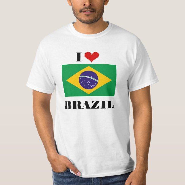 T-shirt J'aime le Brésil (Devant)