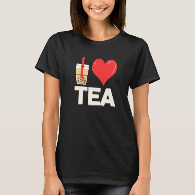 T-shirt J'aime le Bubble Tea Bubble Tea (Devant)