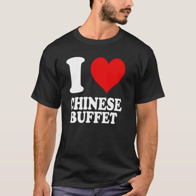 T-shirt J'aime le buffet chinois (Devant)