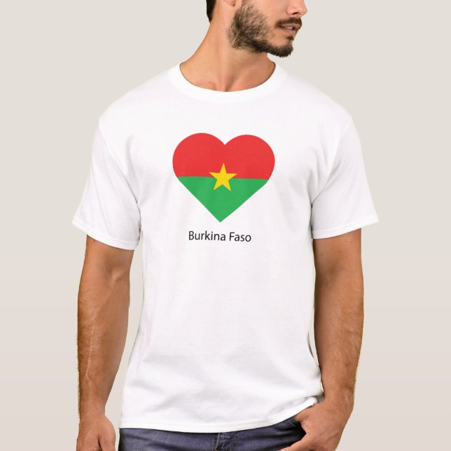 T-shirt J'aime le Burkina Faso (Devant)