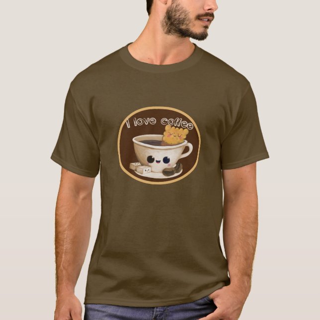 T-shirt J'aime le café (Devant)