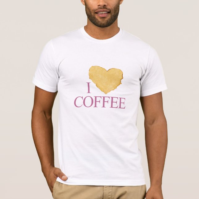 T-shirt j'aime le café (Devant)