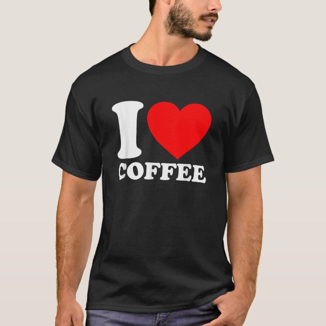 T-shirt J'aime le café (Devant)