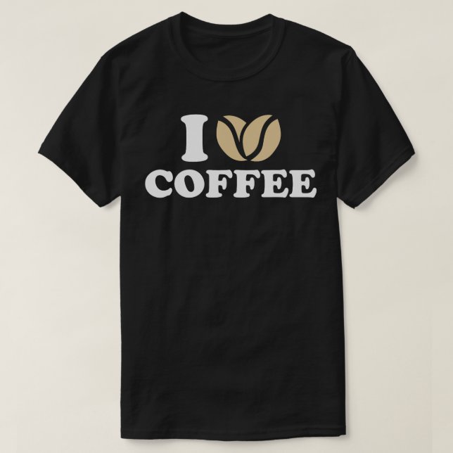 T-shirt J'aime le café (Design devant)