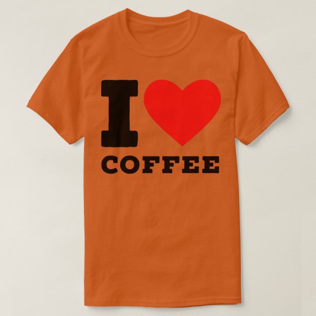 T-shirt j'aime le café5 (Design devant)