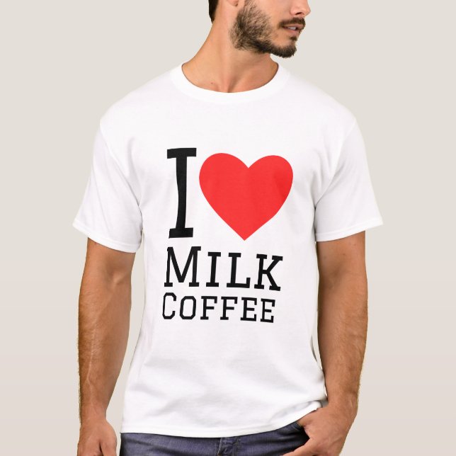 T-shirt J'aime le café au lait (Devant)