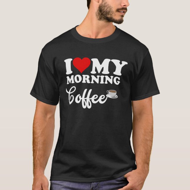 T-shirt J'Aime Le Café Du Matin (Devant)