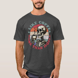 T-shirt J'Aime Le Café Plus Que Les Gens