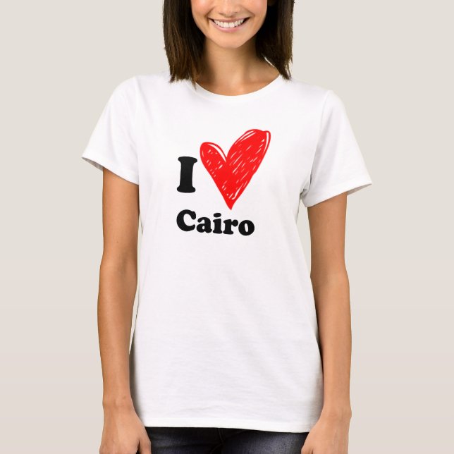 T-shirt J'aime Le Caire (Devant)