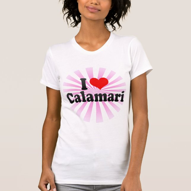 T-shirt J'aime le Calamari (Devant)