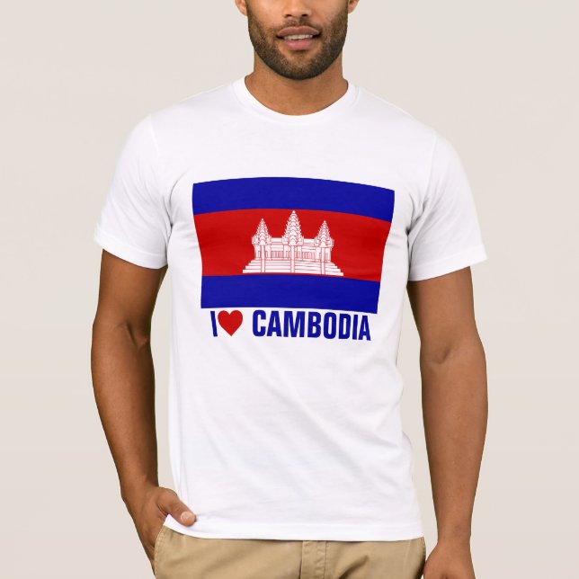 T-shirt J'aime le Cambodge (Devant)