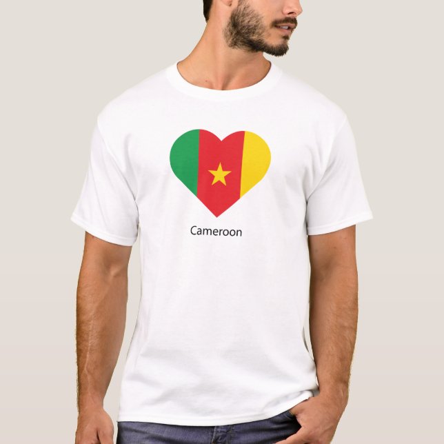 T-shirt J'aime le Cameroun (Devant)