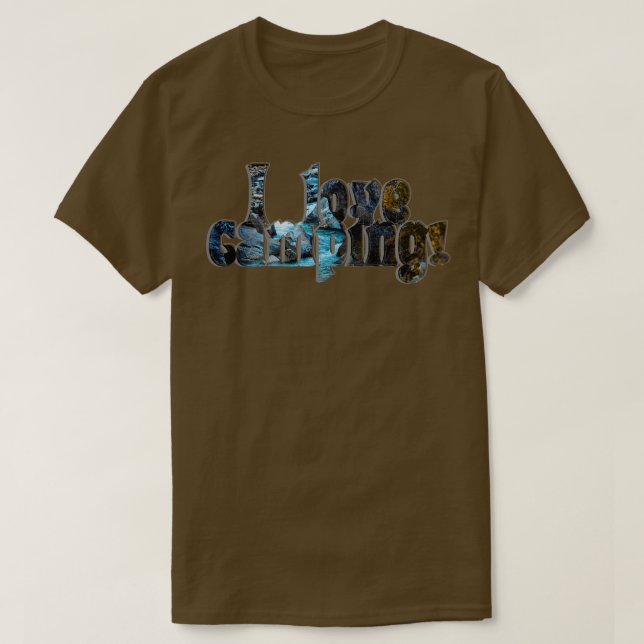 T-shirt J'aime le camping (Design devant)