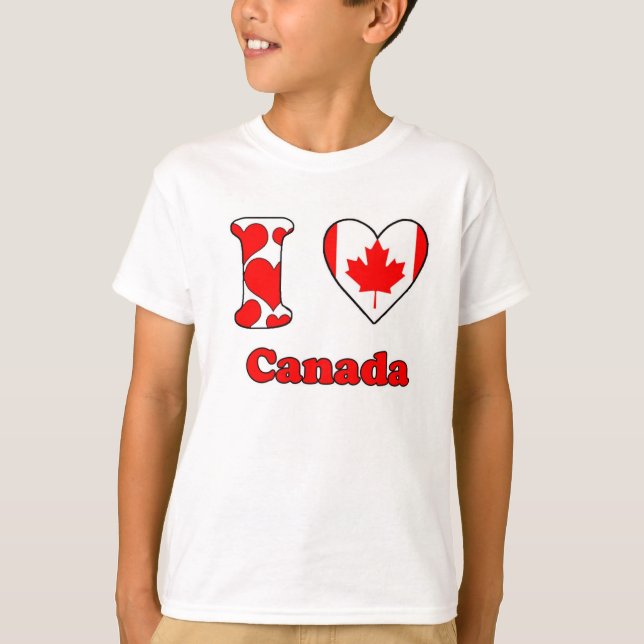 T-shirt J'aime le Canada (Devant)
