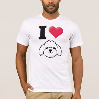 T-shirt J'aime le caniche de jouet
