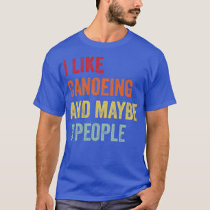 T-shirt J'Aime Le Canoë Peut-Être 3 Personnes