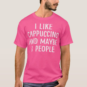 T-shirt J'Aime Le Cappuccino Et Peut-Être 3 Personnes 2