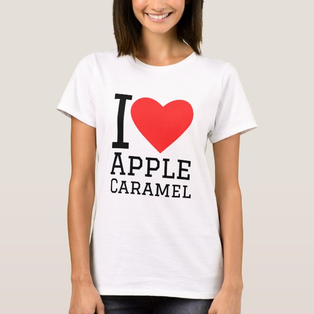 T-shirt J'aime le caramel Apple (Devant)