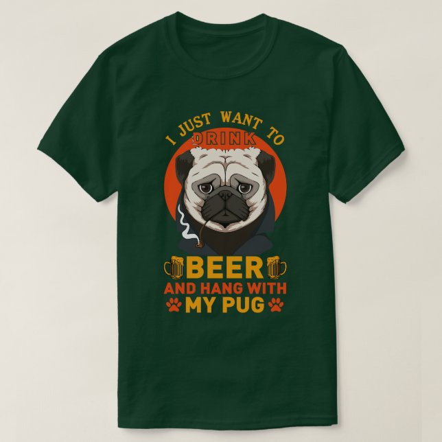 T-shirt J'aime le carlin 1 (Design devant)