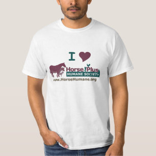 T-shirt J'aime le cheval plus la société humanitaire -