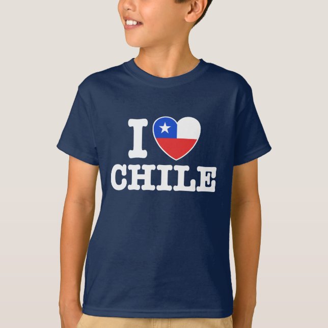 T-shirt J'aime le Chili (Devant)