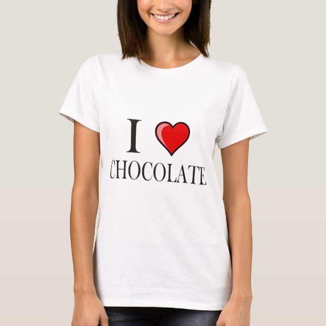 T-shirt J'aime le chocolat (Devant)