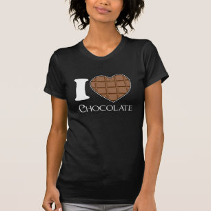 T-shirt J'aime le chocolat - chemise douce pour des filles