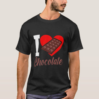 T-shirt J'aime le chocolat Chocolates mangeur