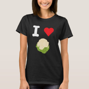 T-shirt J'aime le chou-fleur, les légumes verts pâtisserie