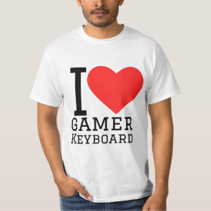 T-shirt J'aime le clavier de gamer