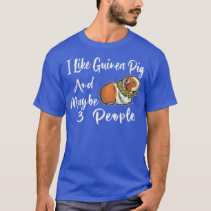 T-shirt J'aime le cochon d'Inde et peut-être 3 personnes p