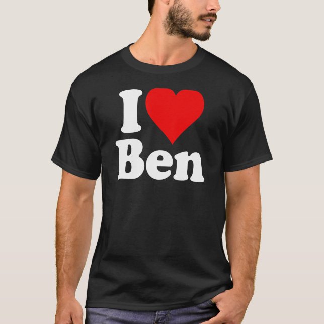 T-SHIRT J'AIME LE COEUR BEN BENJAMIN BENNY (Devant)
