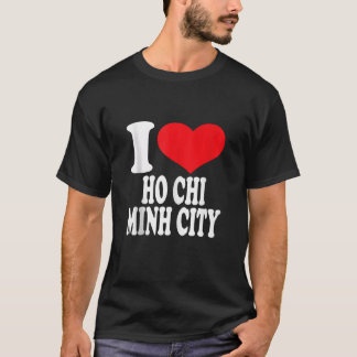 T-shirt J'aime le cœur de la ville de Hô Chi Minh Ville de