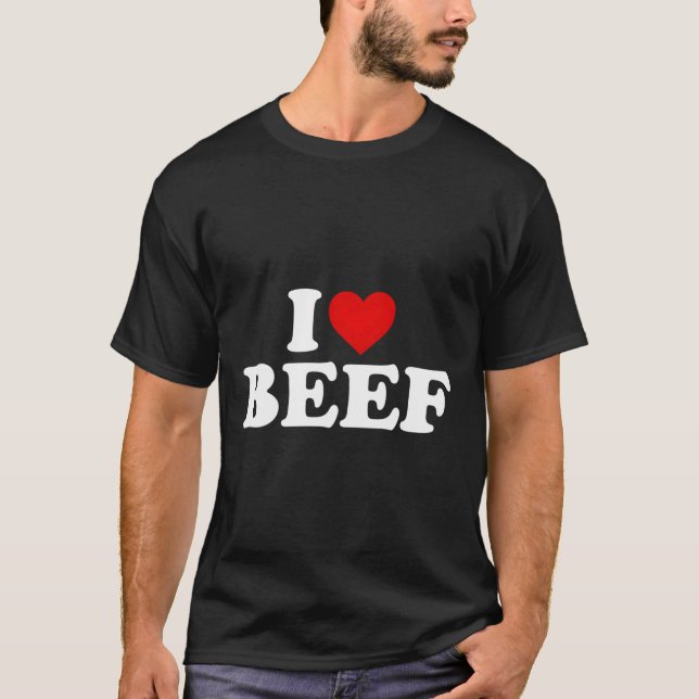 T-shirt J'aime le coeur du boeuf (Devant)