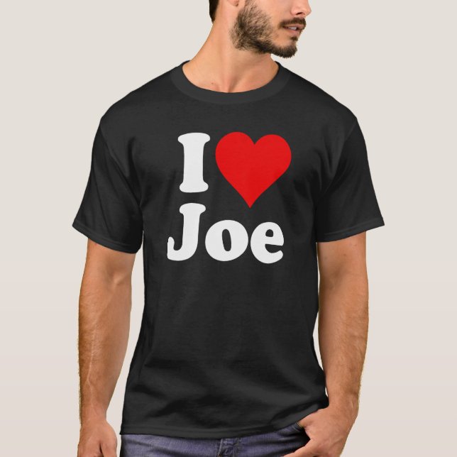 T-SHIRT J'AIME LE COEUR JOE JOSEPH (Devant)