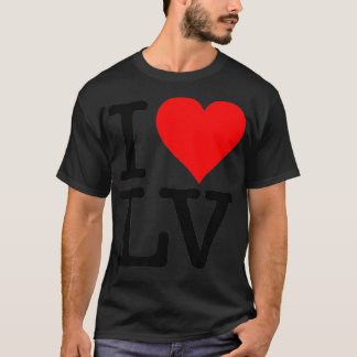 T-SHIRT J'AIME LE COEUR LAS VEGAS NEVADA LV