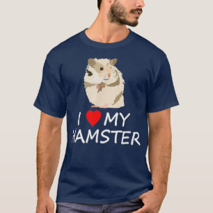 T-shirt J'Aime Le Coeur Mon Hamster
