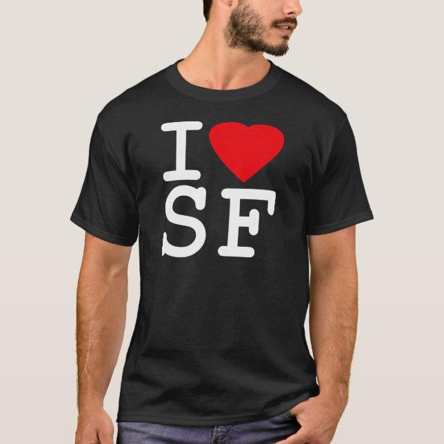 T-shirt J'aime le coeur San Francisco (Devant)