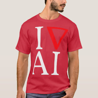 T-shirt J'aime le contraste de l'intelligence artificielle