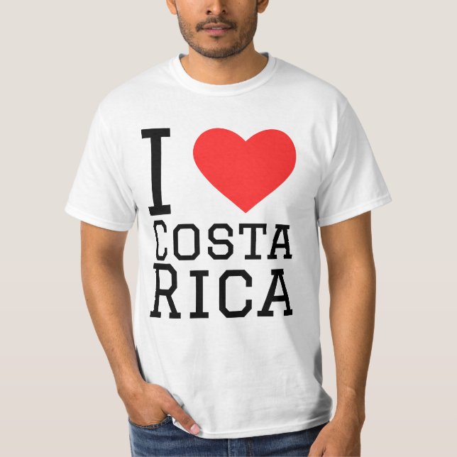 T-shirt J'aime le Costa Rica (Devant)
