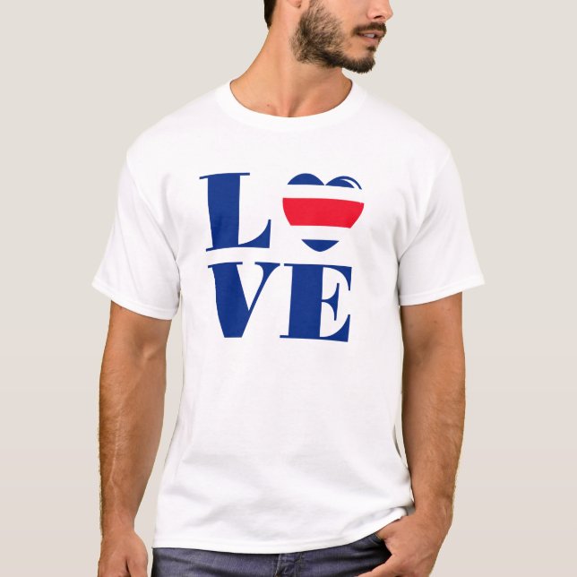 T-shirt J'aime le Costa Rica (Devant)