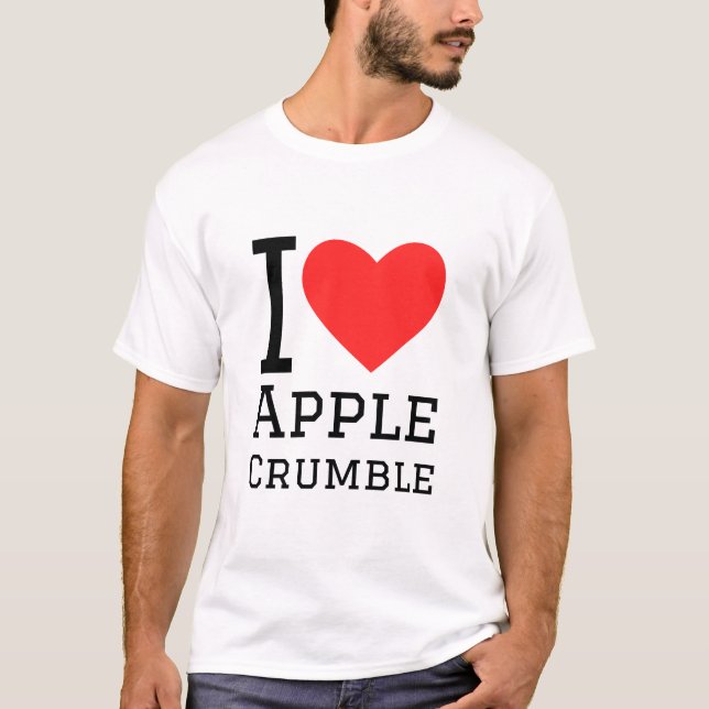 T-shirt J'aime le crumble aux pommes (Devant)