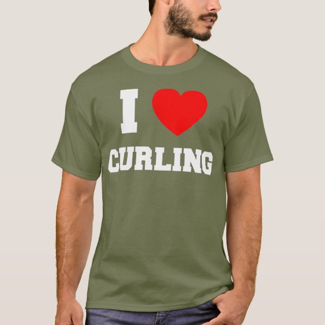 T-shirt J'Aime Le Curling (Devant)